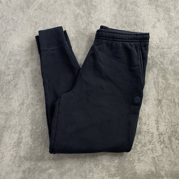 Outerknown Sunday Sweatpants Mens Size XL Black Joggers Athleisure Cotton 26” - Picture 1 of 13